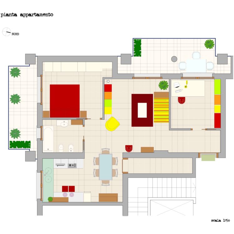 Flat interior design